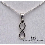 VMJ STERLING SILVER INFINITY NECKLACE