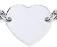 VMJ STERLING SILVER HEART PULL BRACELET