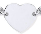 VMJ STERLING SILVER HEART PULL BRACELET