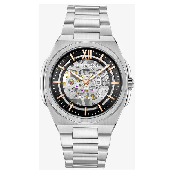 KENNETH COLE: AUTOMATIC SKELETON SILVER