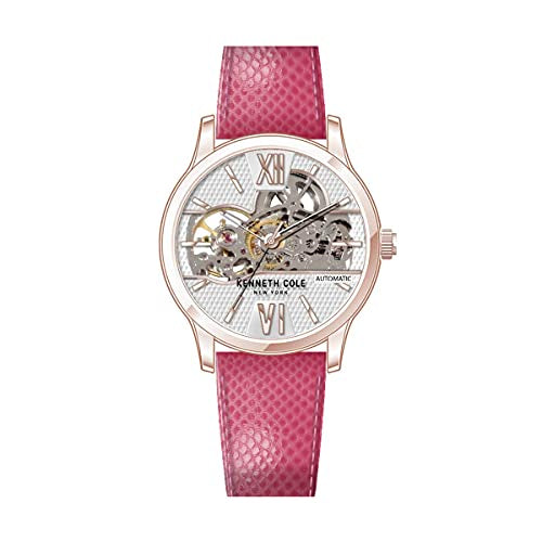 KENNETH COLE: LADIES PINK LEATHER AUTOMATIC