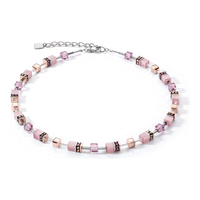 COEUR DE LION CUBE CRYSTAL LILAC NECKLACE