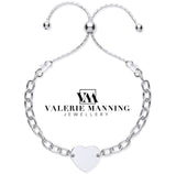 VMJ STERLING SILVER HEART PULL BRACELET