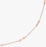FAYE: ROSE MINI FACETED BOW NECKLACE