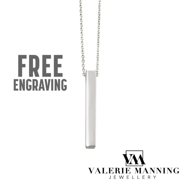 STERLING SILVER: FAMILY NECKLACE (FREE ENGRAVING)