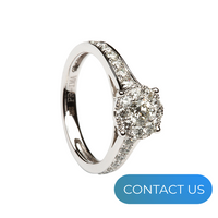 DIAMONDS @ VMJ: CLUSTER DIAMOND RING WITH DIAMOND SHOULDERS