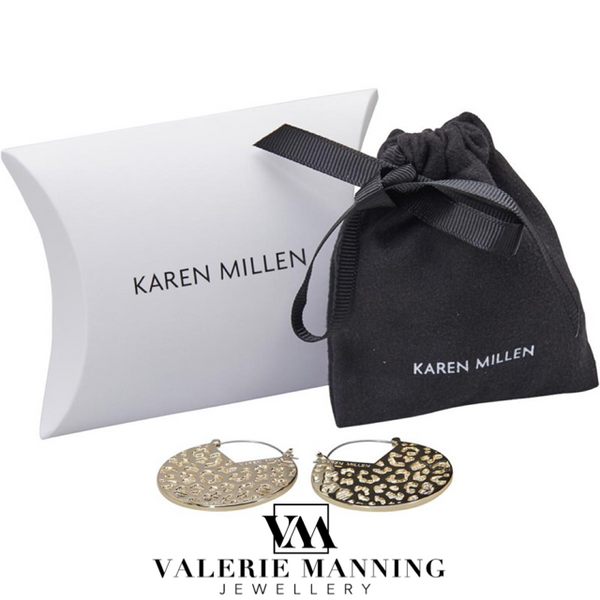 KAREN MILLEN SILVER SWAROVSKI TEAR DROP BRACELET