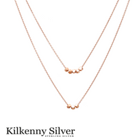 KILKENNY SILVER: ROSE DOUBLE LAYER NECKLACE